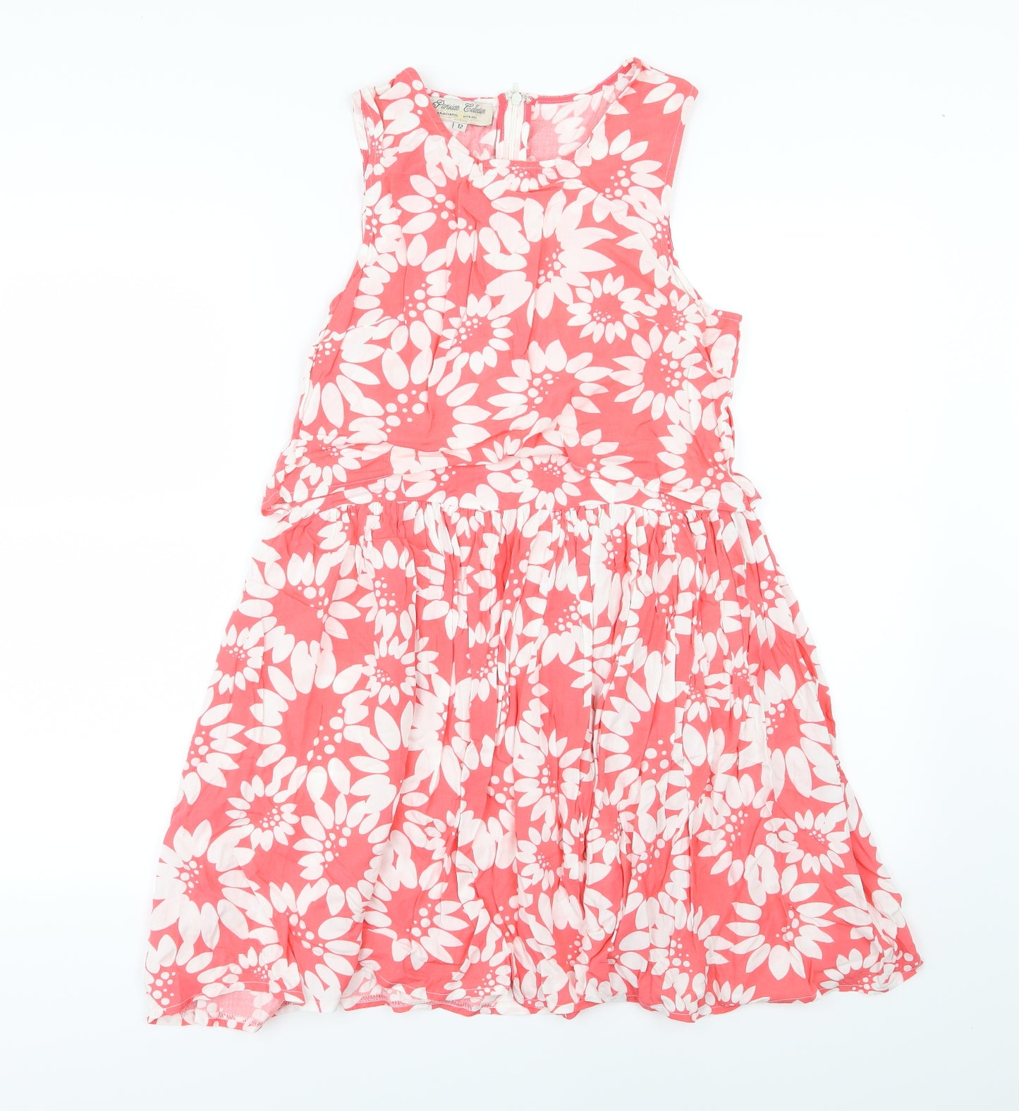 PARISIAN Womens Pink Floral  A-Line  Size 12