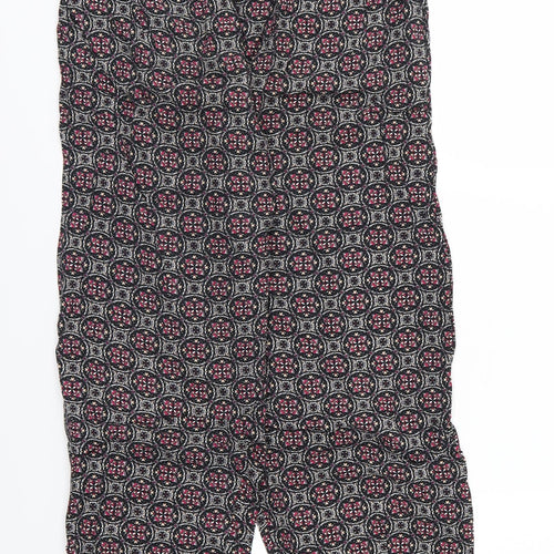 W&U Womens Multicoloured Floral  Harem Trousers Size 12 L25 in