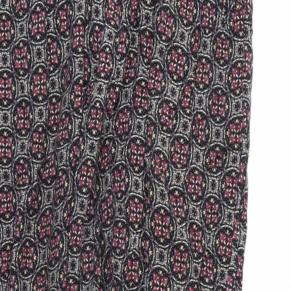W&U Womens Multicoloured Floral  Harem Trousers Size 12 L25 in