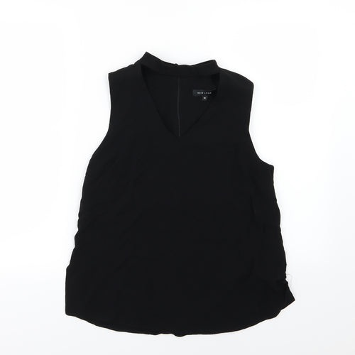 Topshop Womens Black   Basic Blouse Size 10