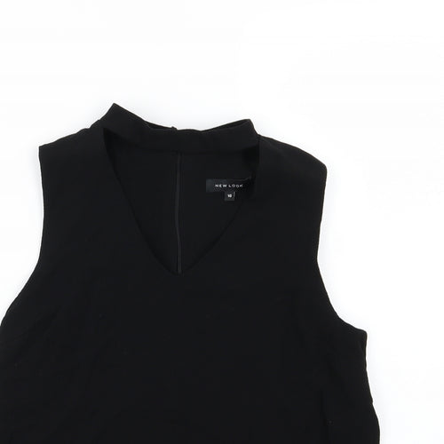 Topshop Womens Black   Basic Blouse Size 10