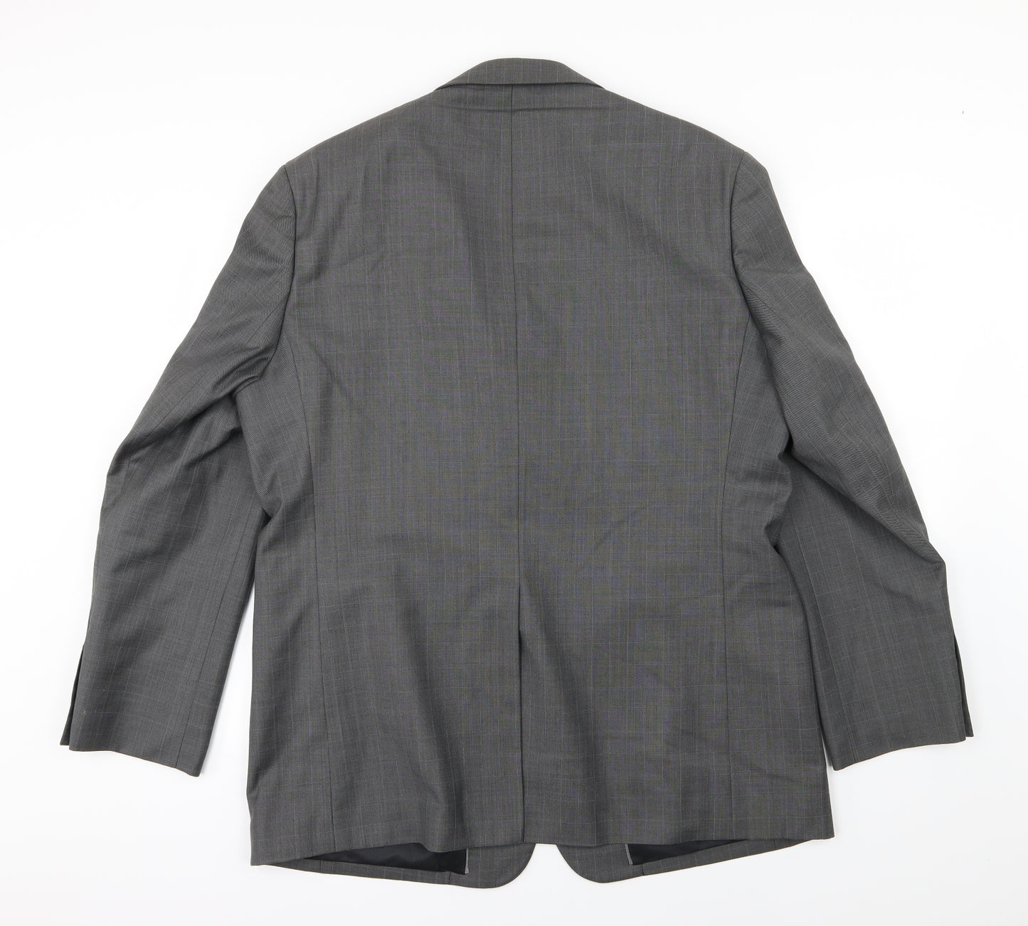 NEXT Mens Grey Striped Rayon Jacket Suit Jacket Size 44