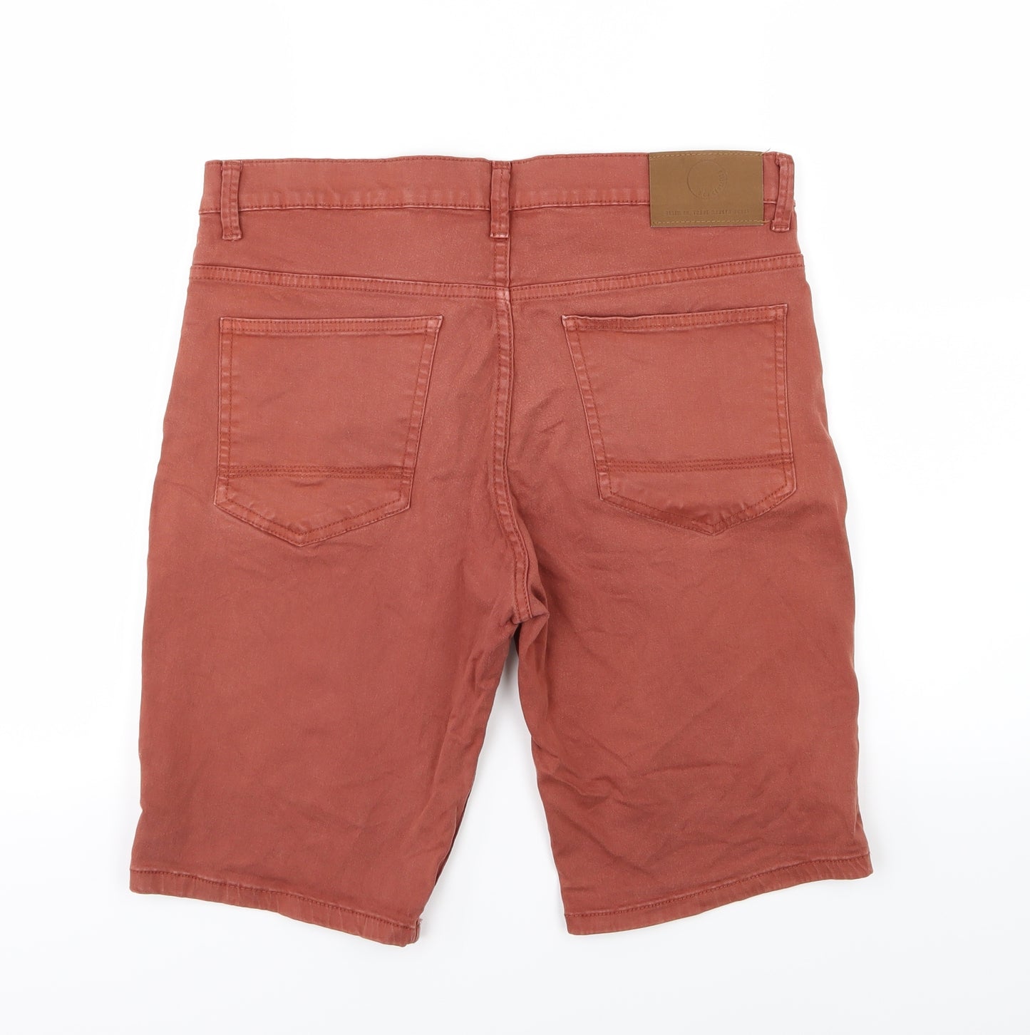 Denim & Co. Mens Brown  Denim Chino Shorts Size 34
