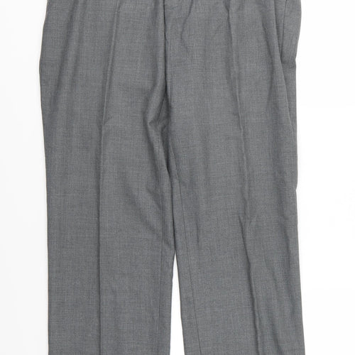Preworn Mens Grey  Rayon Trousers  Size 34 L30 in