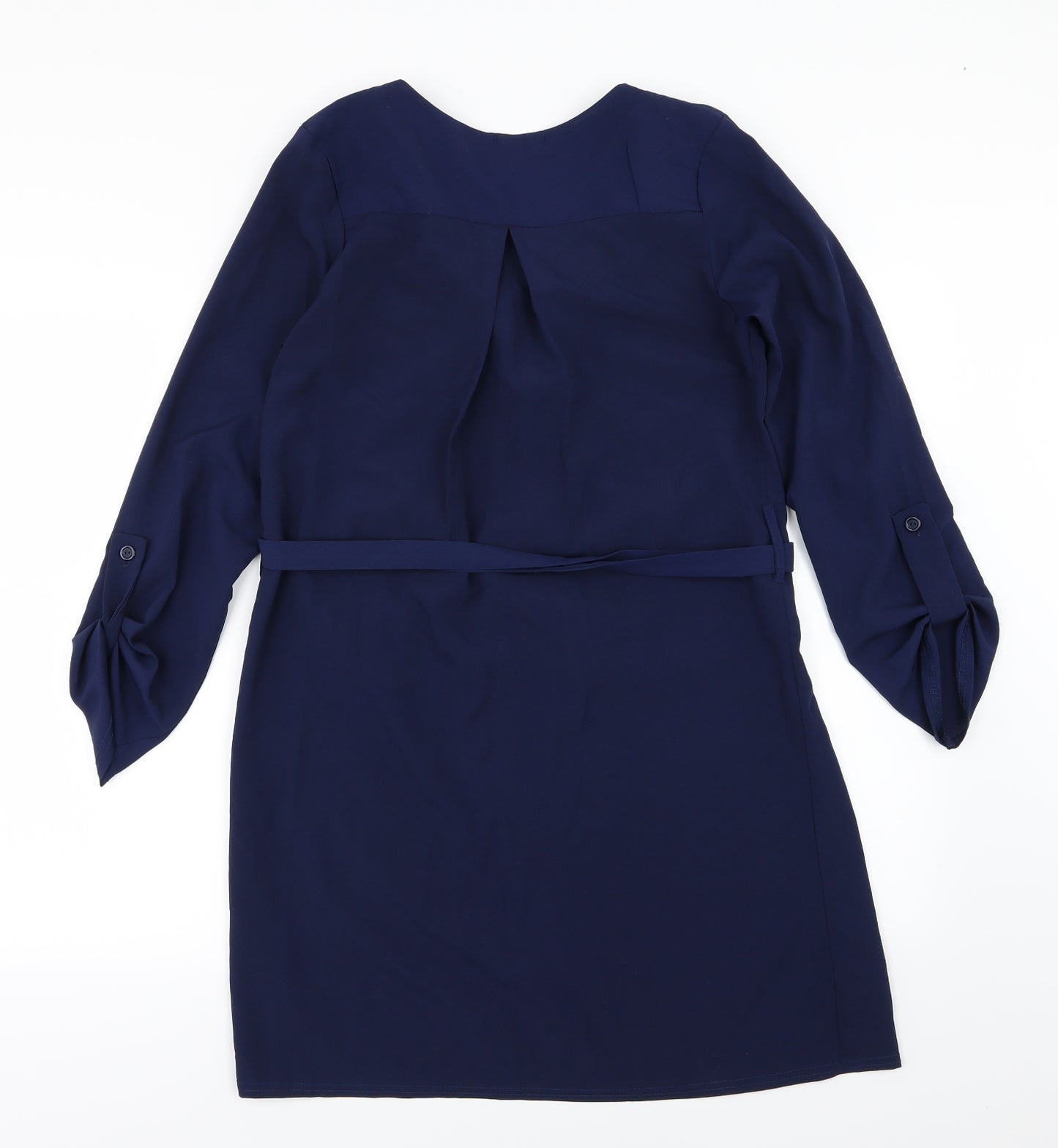 Boohoo Womens Blue  Chiffon T-Shirt Dress  Size 8