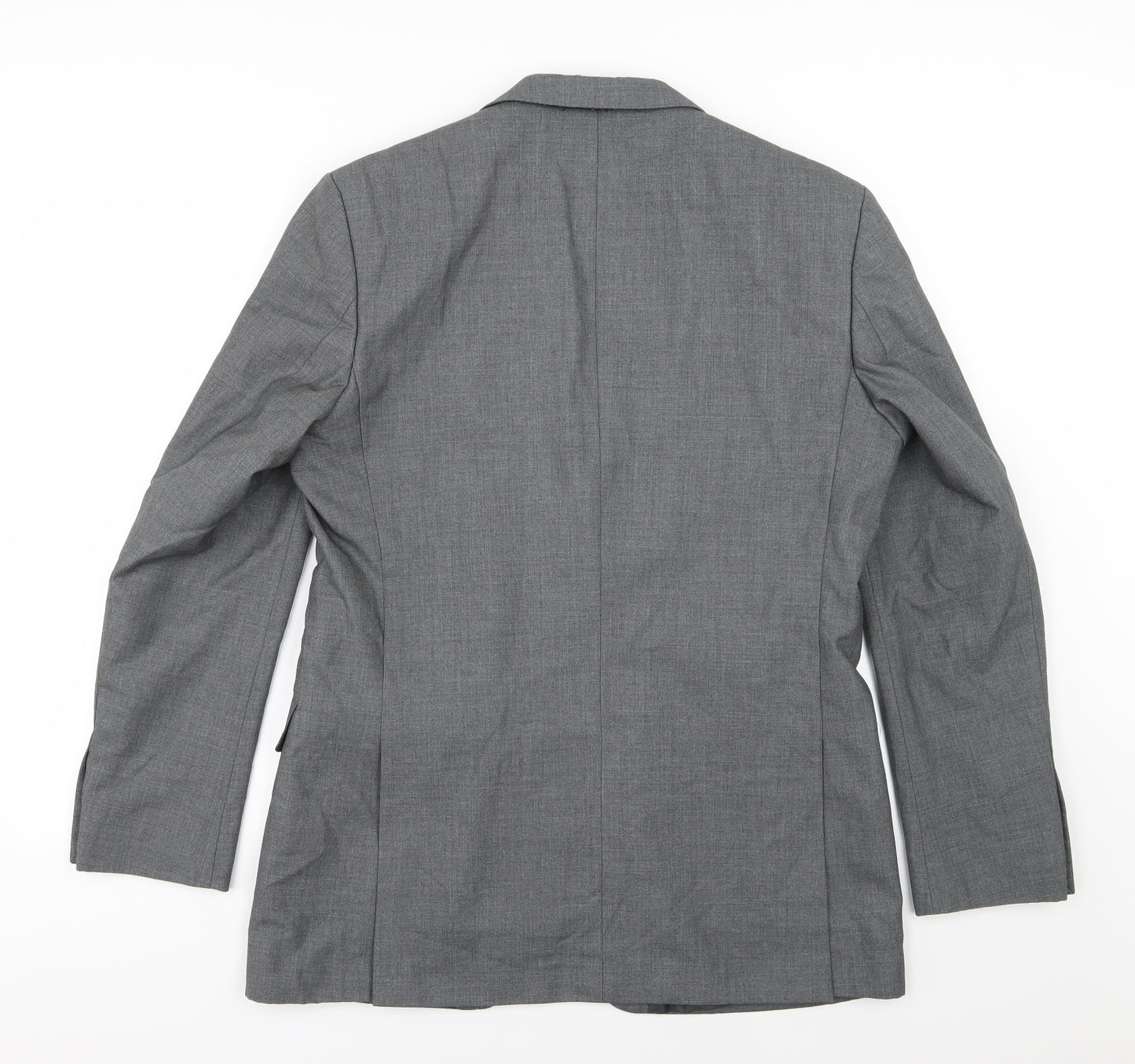 Occasions Mens Grey  Rayon Jacket Suit Jacket Size 42