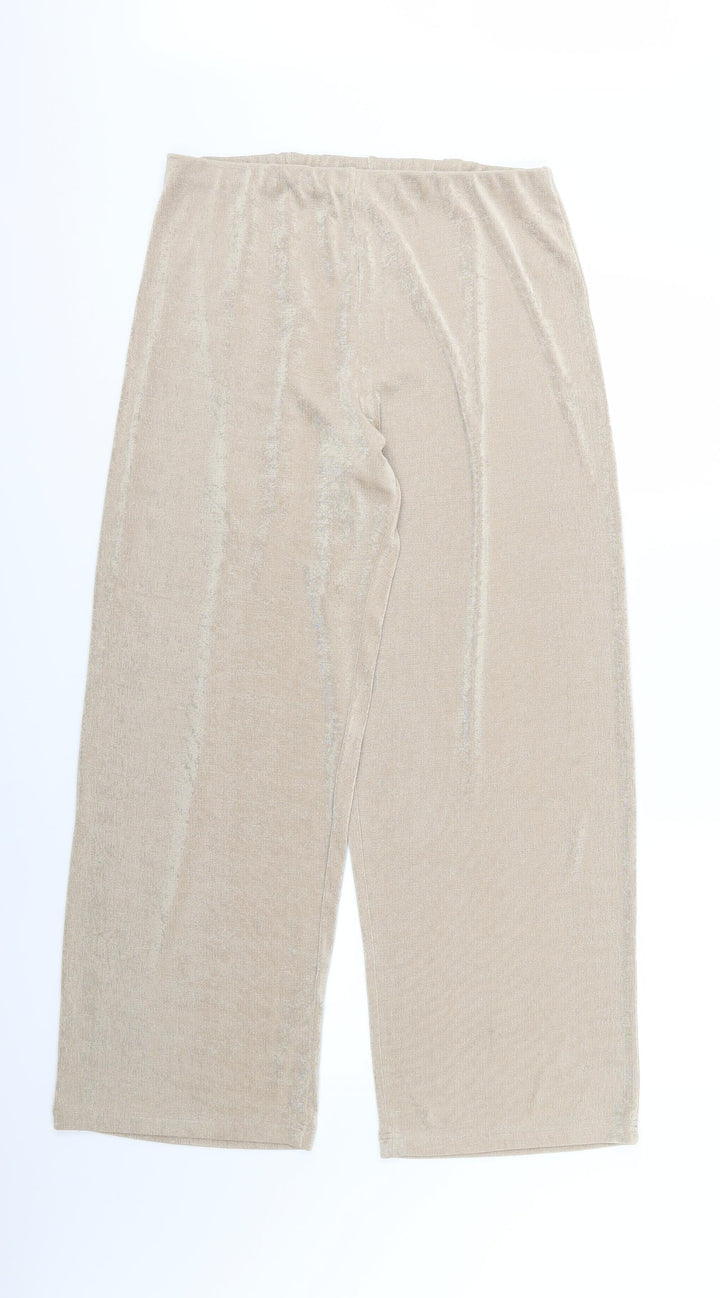 Kaleidoscope Womens Beige Trousers Size 16 L29 in