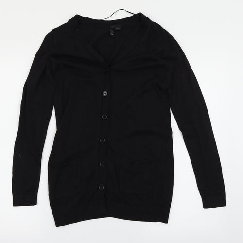 H&M Womens Black   Cardigan Jumper Size 6