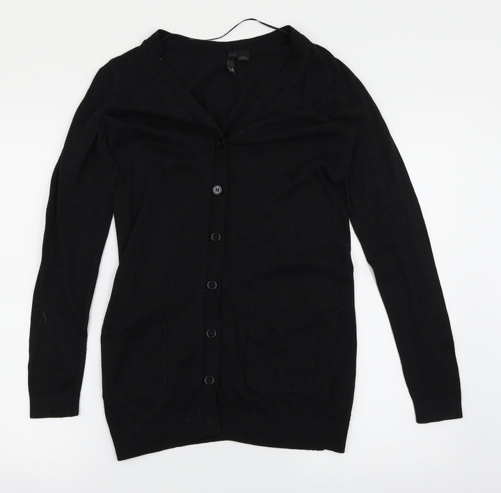 H&M Womens Black   Cardigan Jumper Size 6