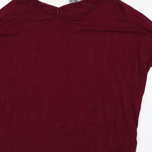 Warehouse Womens Purple   Basic T-Shirt Size 8