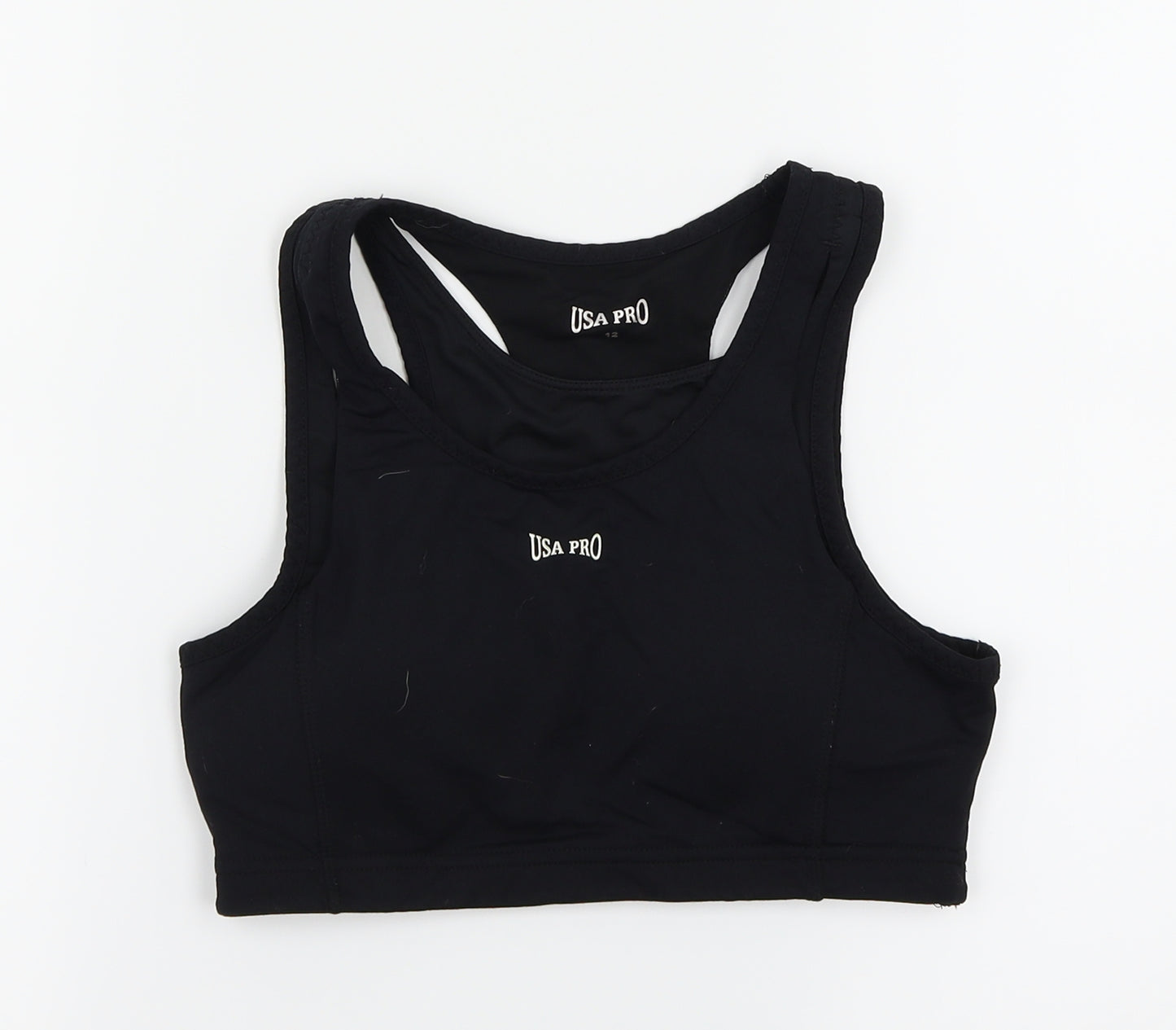 USA Pro Womens Black   Basic Tank Size 12