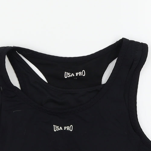 USA Pro Womens Black   Basic Tank Size 12