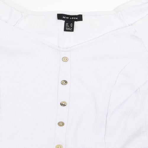 New Look Womens White   Basic Blouse Size 14