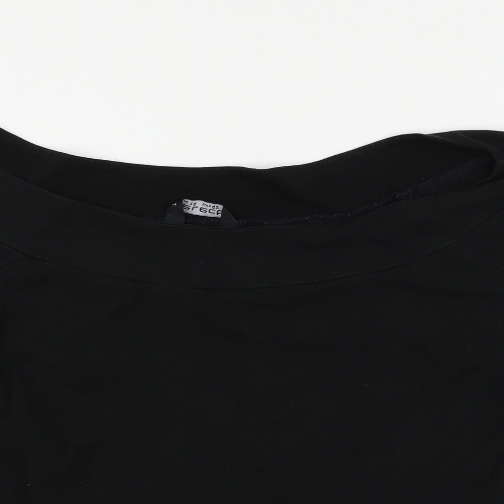 Select Womens Black   Basic T-Shirt Size 14