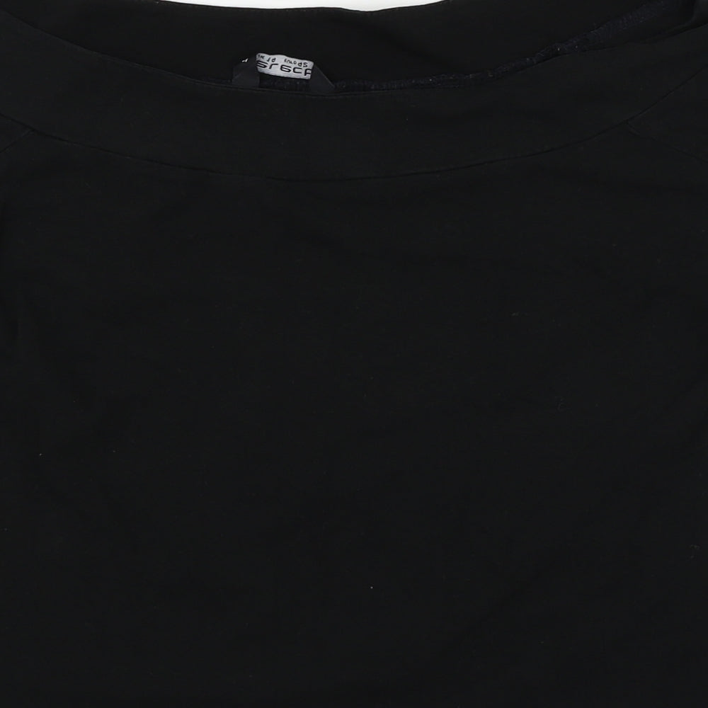 Select Womens Black   Basic T-Shirt Size 14