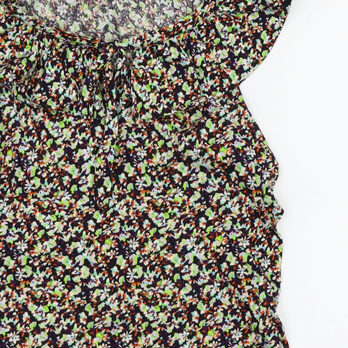 Topshop Womens Multicoloured Floral  Basic Blouse Size 10