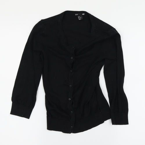 H&M Womens Black   Cardigan Jumper Size 4