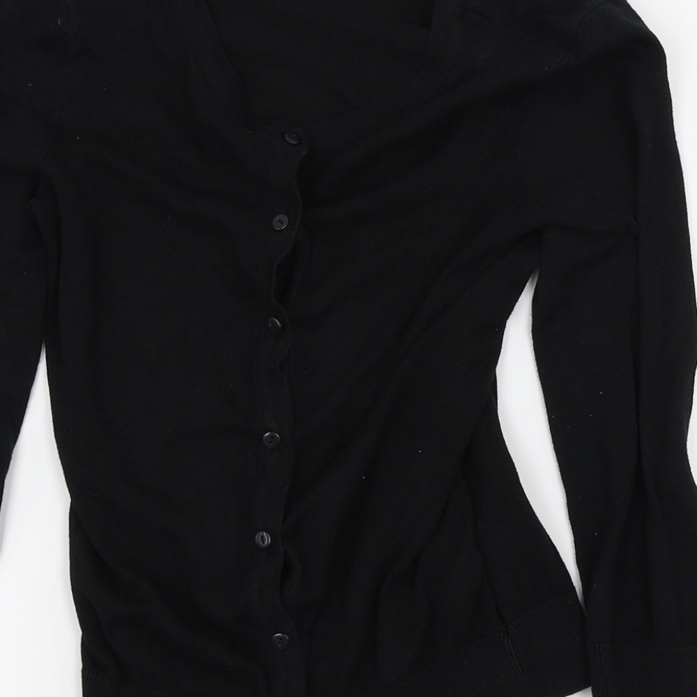 H&M Womens Black   Cardigan Jumper Size 4