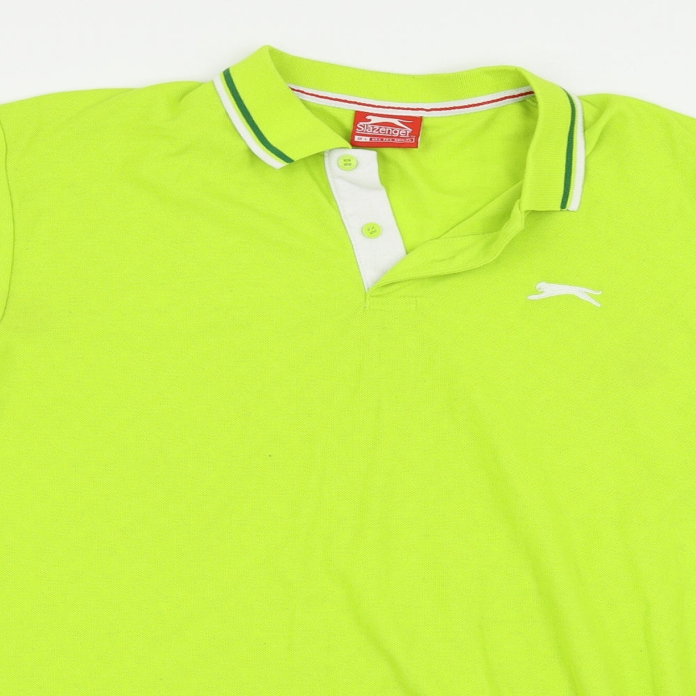 Slazenger Mens Green    Polo Size L