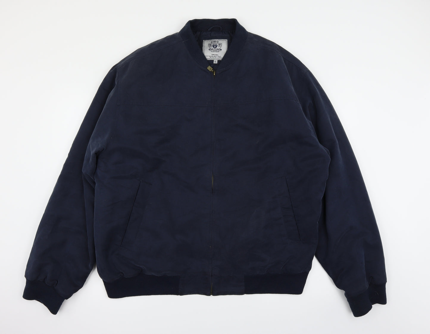 Original Savanti Mens Blue   Bomber Jacket Coat Size XL