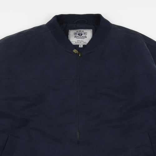 Original Savanti Mens Blue   Bomber Jacket Coat Size XL