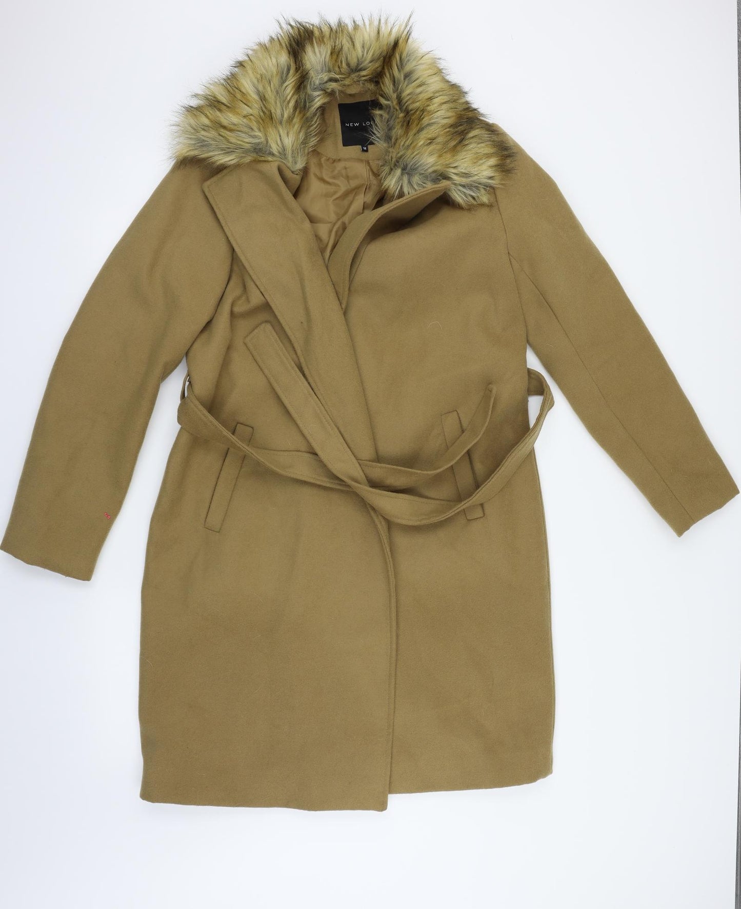 New Look Womens Brown   Pea Coat Coat Size 12