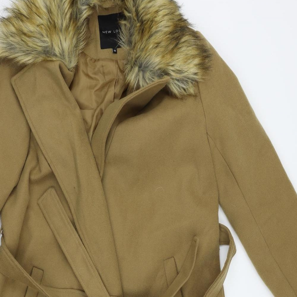 New Look Womens Brown   Pea Coat Coat Size 12