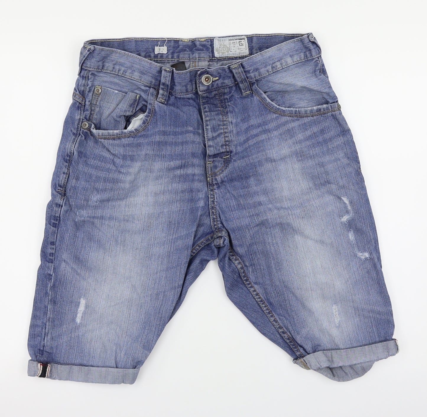 NEXT Mens Blue   Chino Shorts Size 32 in