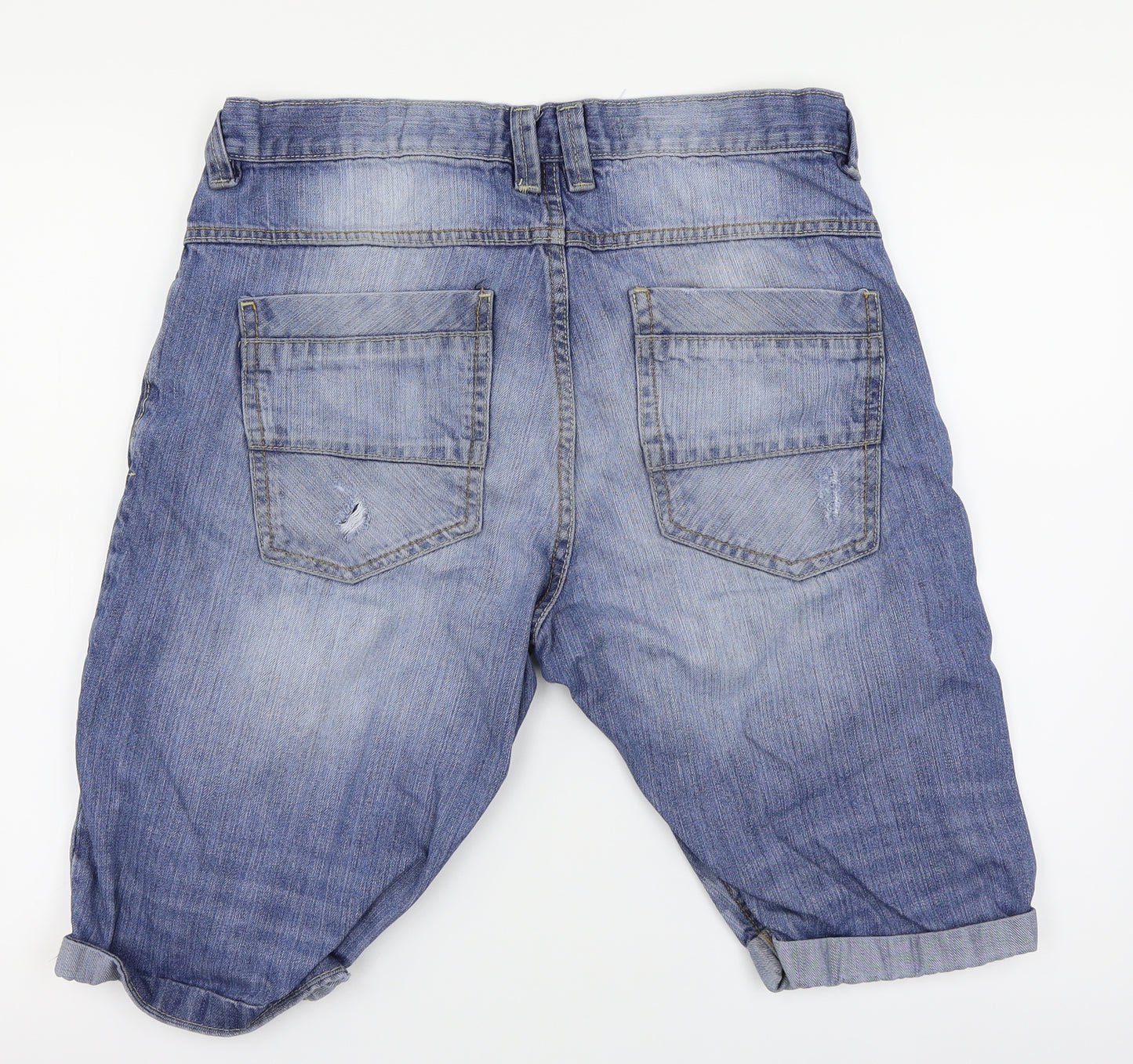 NEXT Mens Blue   Chino Shorts Size 32 in