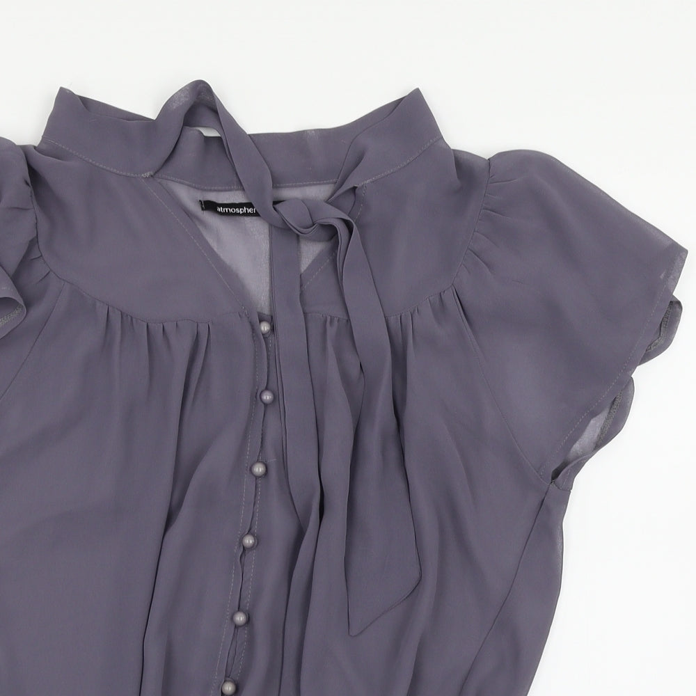 Atmosphere Womens Grey   Basic Blouse Size 12