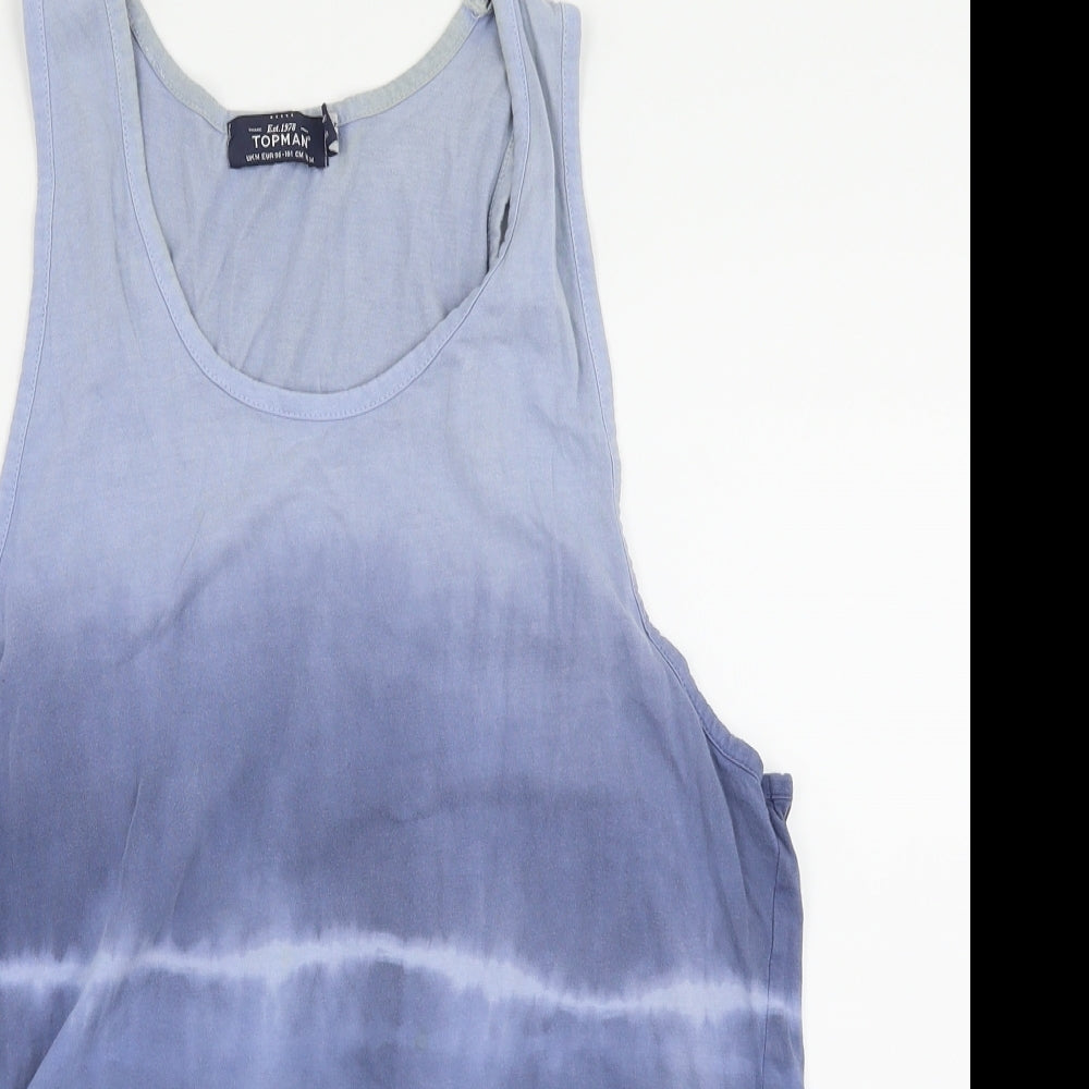 Topman Mens Blue    T-Shirt Size M