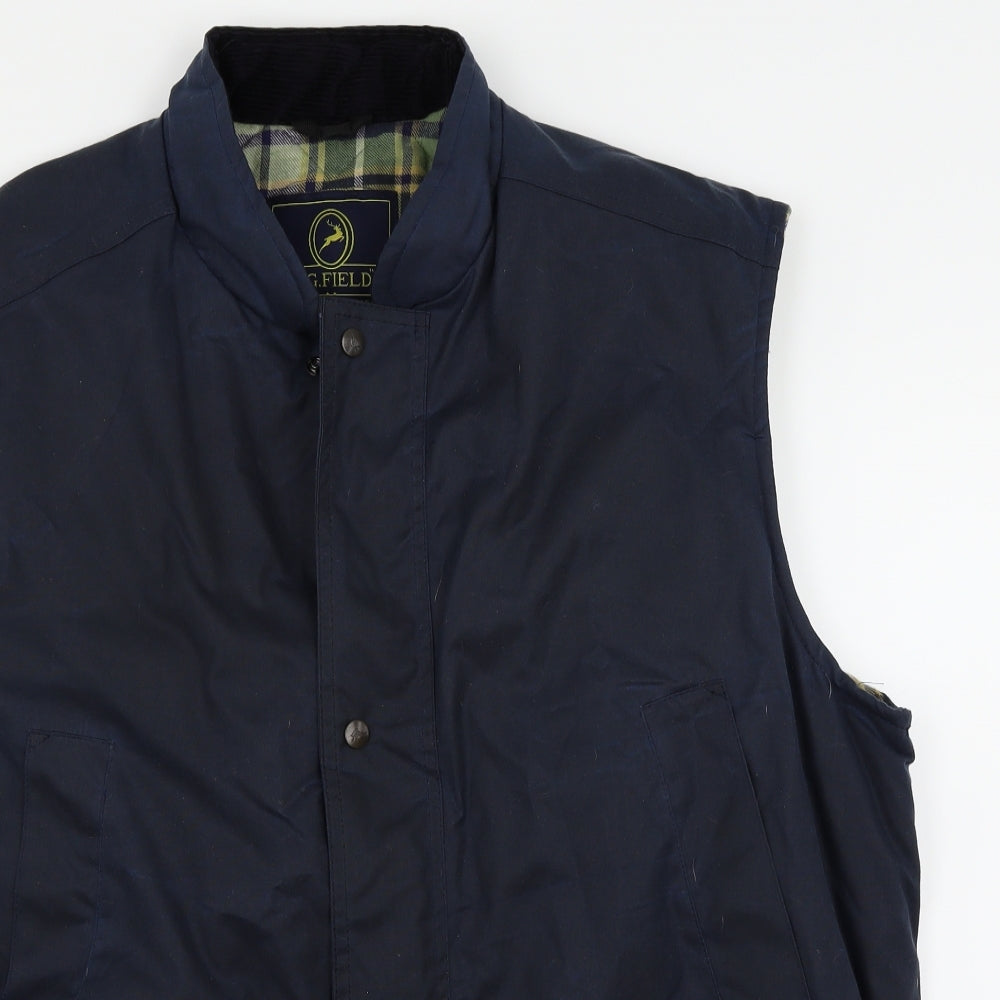 P.G Field Mens Blue   Gilet Jacket Size XL