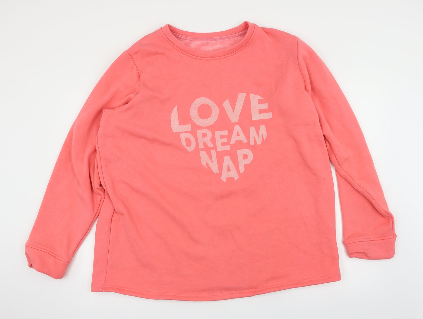 George Womens Pink Solid  Top Pyjama Top Size 20