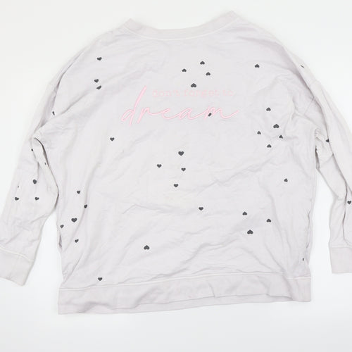 George Womens Purple Solid  Top Pyjama Top Size 18