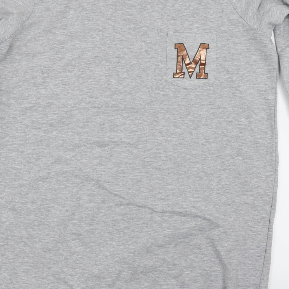 Disney Womens Grey Solid  Top Pyjama Top Size 18