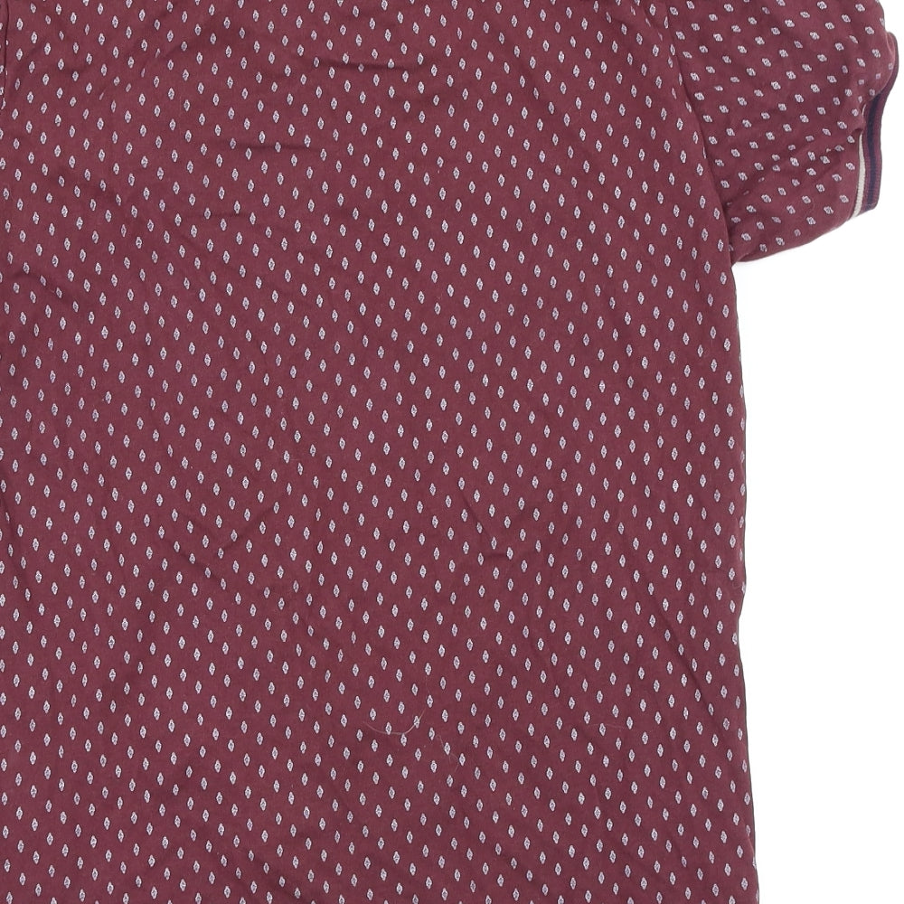 Easy Mens Purple Argyle/Diamond   Polo Size S