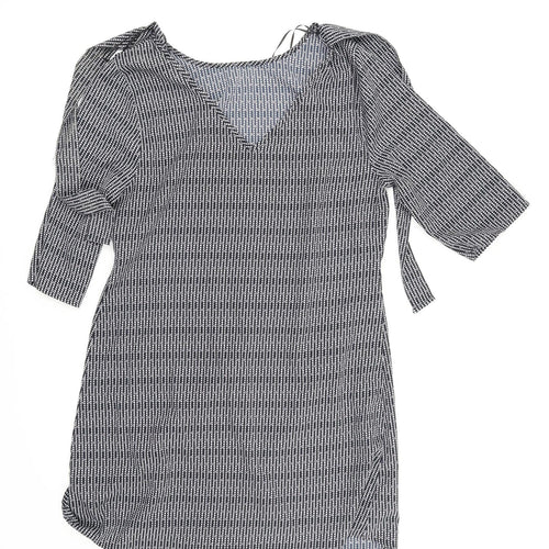 Matalan Womens Blue Paisley  Basic Blouse Size 12