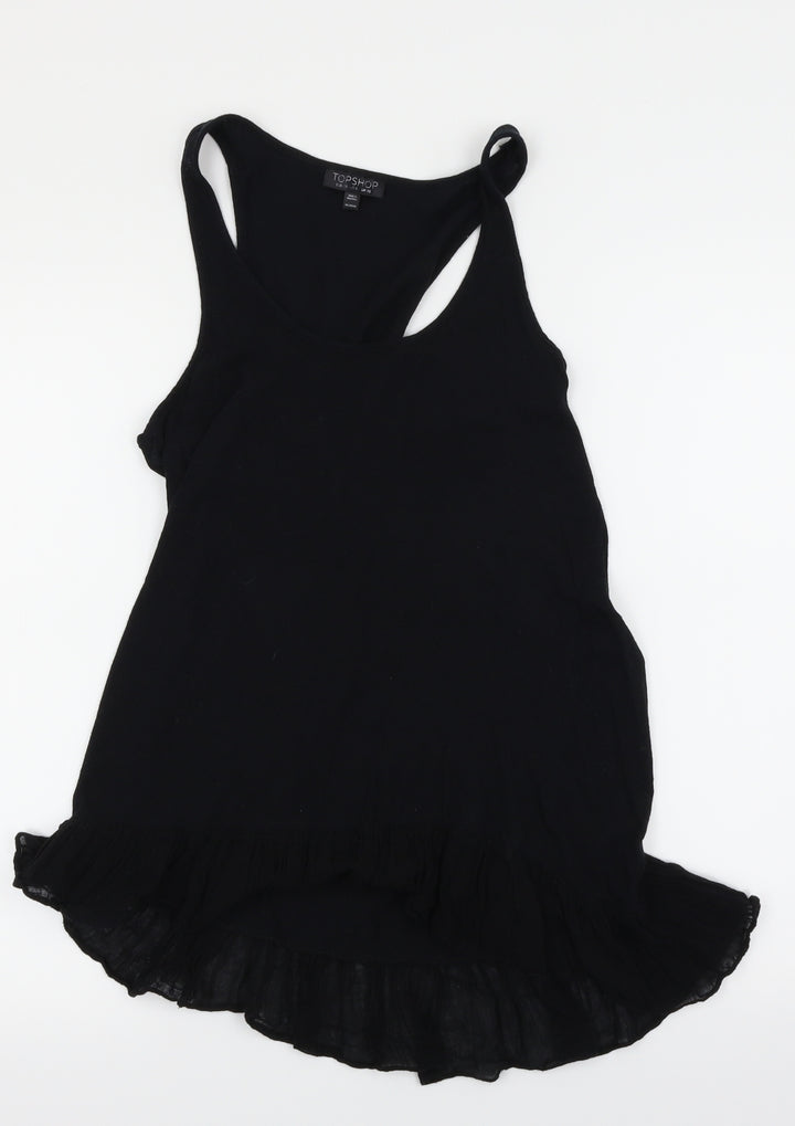 Topshop Womens Black   Basic Tank Size 10
