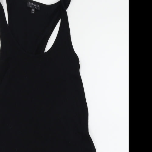 Topshop Womens Black   Basic Tank Size 10