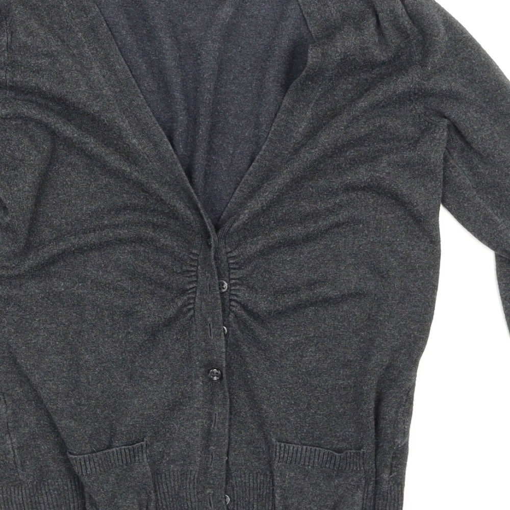 New Look Womens Grey   Cardigan Jumper Size 10