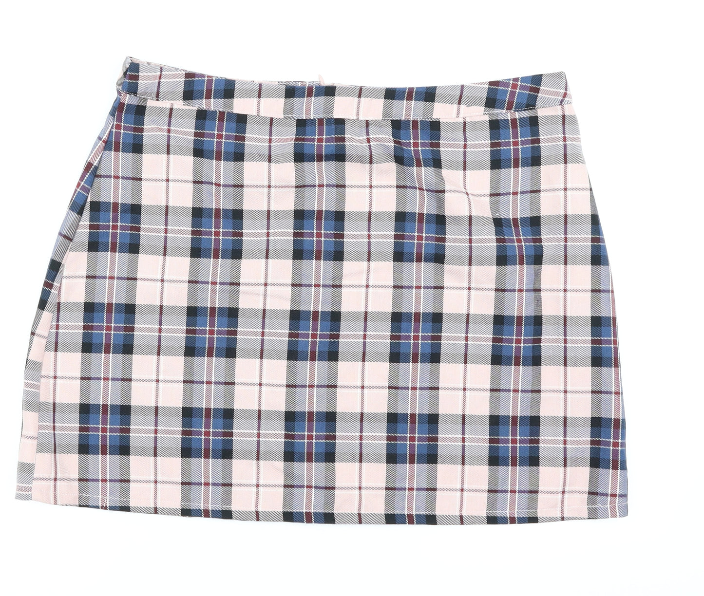 Primark Womens Pink Check  Straight & Pencil Skirt Size 18