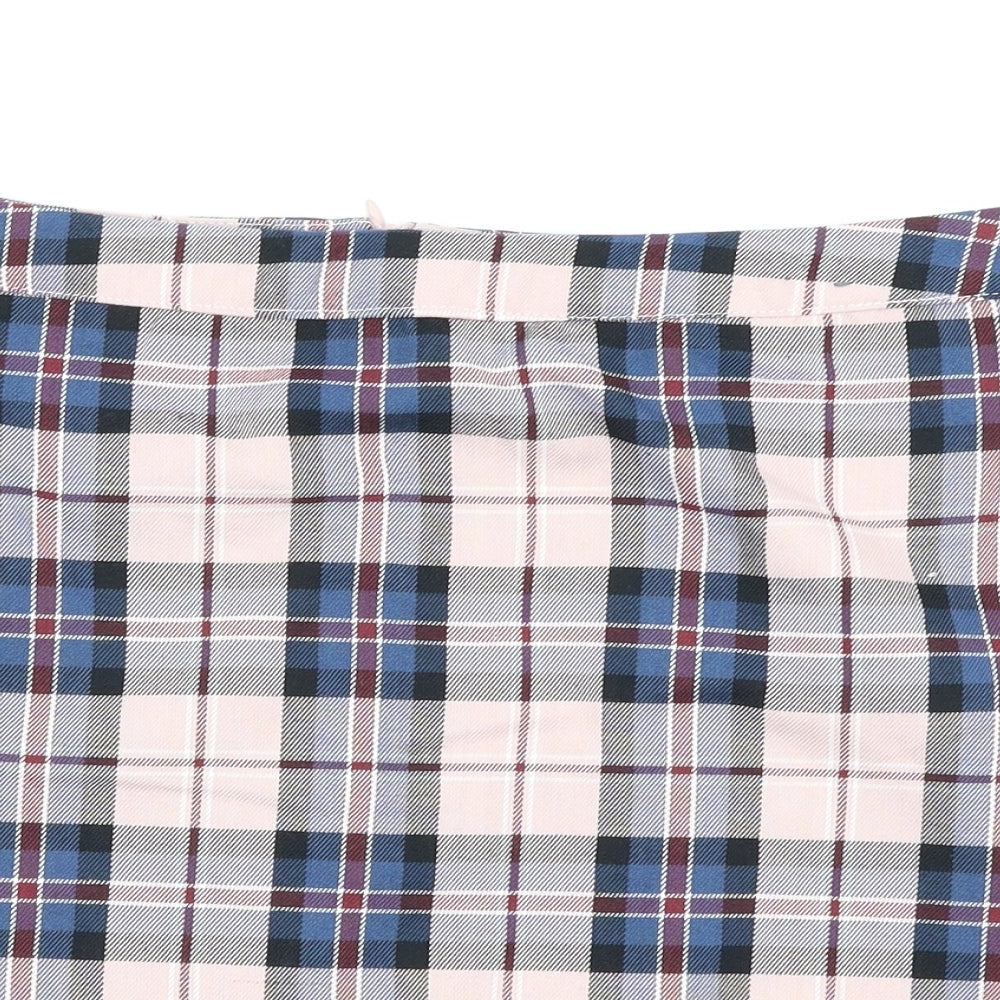 Primark Womens Pink Check  Straight & Pencil Skirt Size 18