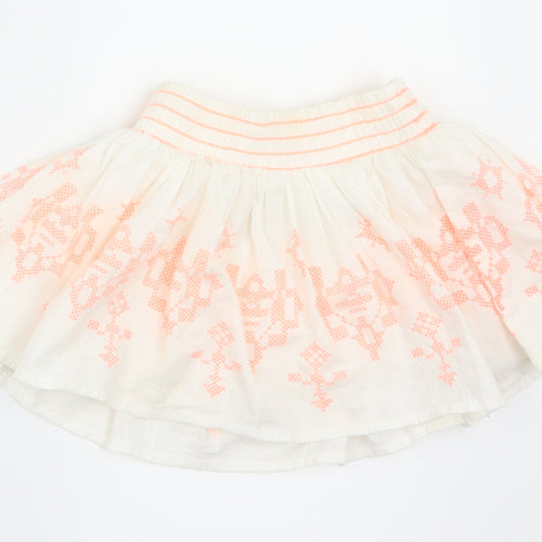 Nutmeg Girls White   Flare Skirt Size 12-18 Months