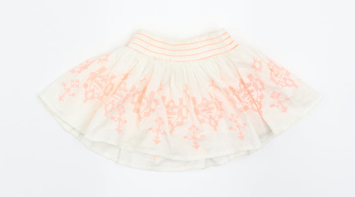 Nutmeg Girls White Flare Skirt Size 12-18 Months