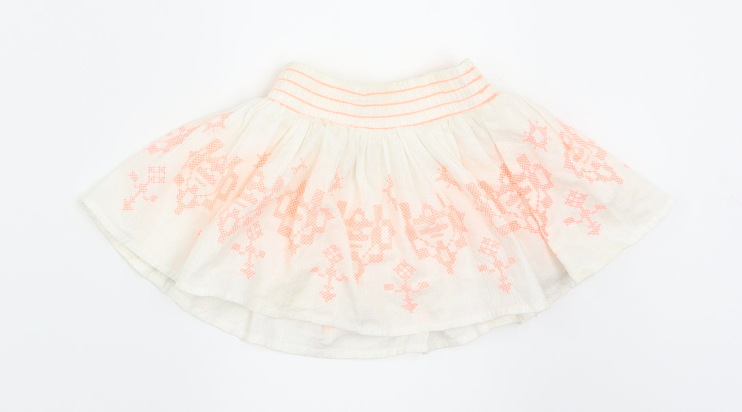 Nutmeg Girls White   Flare Skirt Size 12-18 Months