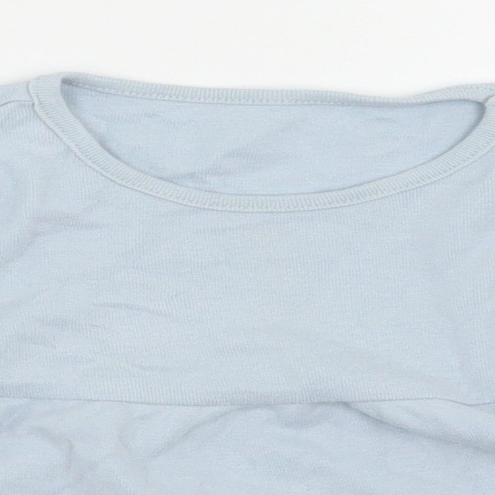 M&S Girls Blue   Basic T-Shirt Size 12-18 Months