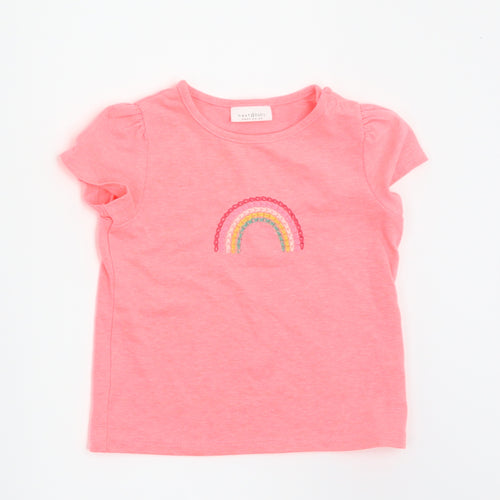 NEXT Girls Pink   Basic T-Shirt Size 3-6 Months