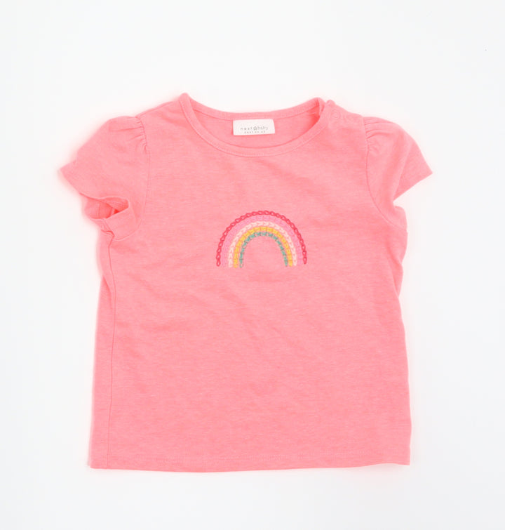 NEXT Girls Pink   Basic T-Shirt Size 3-6 Months