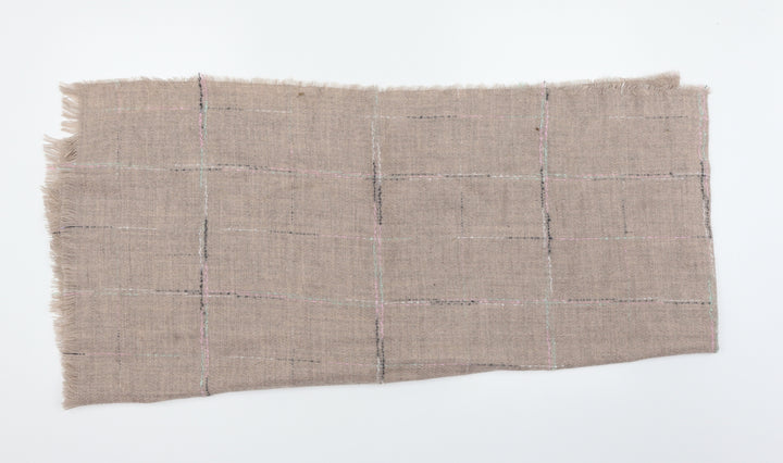 Preworn Womens Brown Check   Shawl/Wrap
