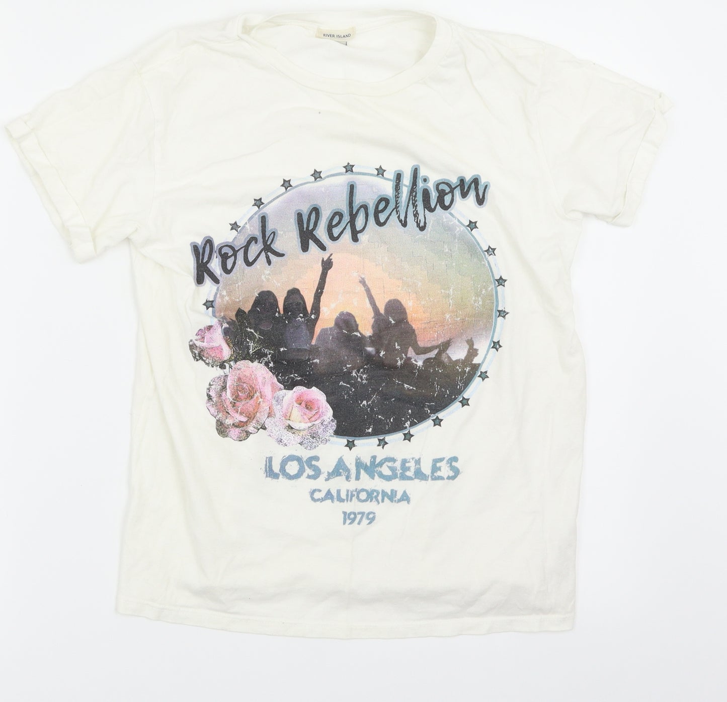 River Island Girls White   Basic T-Shirt Size 11-12 Years